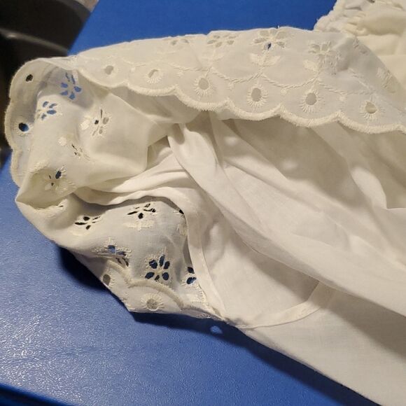 Vintage Rhoda Lee Ruffled Neck Sleeveless Shirt - Picture 2 of 3